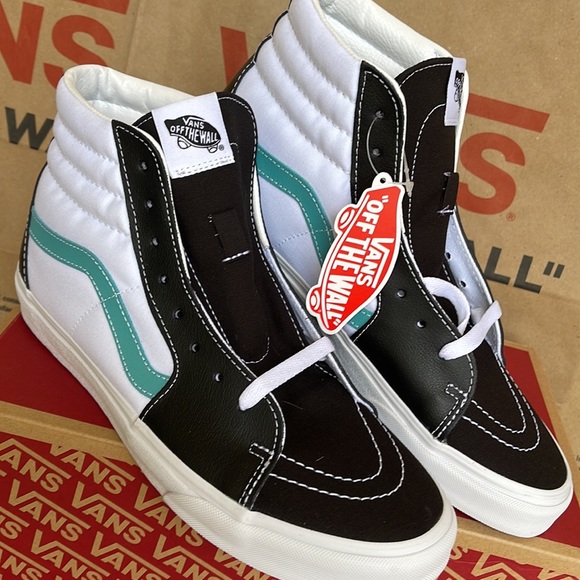Vans Sk8-Hi Classic Spot Black/True White Leather WMNS sneakers - Picture 8 of 16
